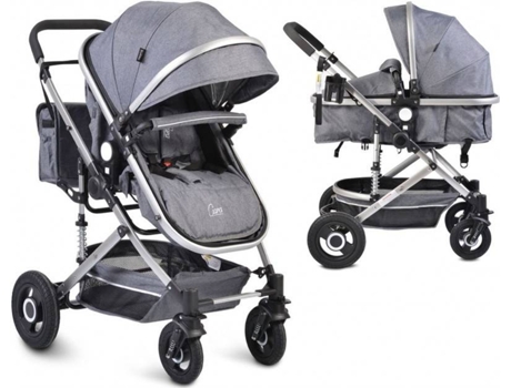 Carrito de Bebé Individual MONI Individual Duo Conversível Chara Gris