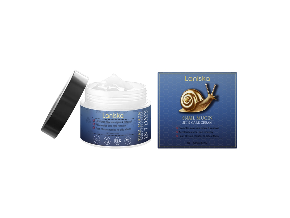 Crema reparadora de caracol para una piel sana y radiante.
