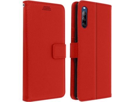 Funda Sony Xperia L4 AVIZAR FOLIO-LENNY-RD-XPL4 Rojo