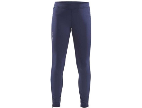 Pantalones Ajustados para Hombre CRAFT Malla Rush Zip Azul para Fútbol (146 - 152 cm)