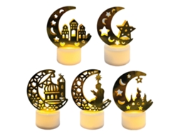 5 Velas Led Para Eid Ramadan Adornos Decorativos Musulmanes Luces Para Fiestas