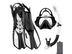 Kit de snorkel antivaho e impermeable – Talla L/XL, ideal para buceo en aguas bravas.