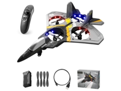 Rebe-avión De Control Remoto Rc Fighter Quadcopter Con Función De Volteo 360°, Altura Fija Y Modo De Gravedad Para Niños Y Principiantes