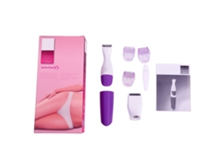 Depiladora Eléctrica 2 En 1 Para Mujer, Recortador Bikini, Depilación Húmeda Y Seca, Cabeza Flexible, Morado