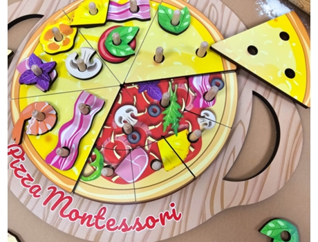 Juguete Montessori, Clasificador de Pizza multicapa
