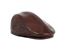 Gorra De Cuero De Vaca Para Adultos Ajustable Gorra Ivy Newsboy De Cuero Auténtico Rdv L Marrón