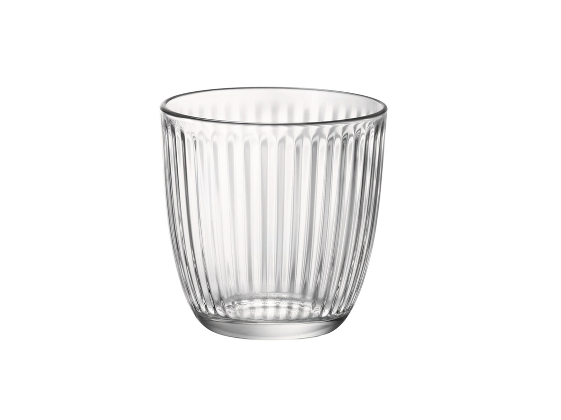 Set de Vasos Bormioli Rocco Line Transparente 6 Unidades Con relieve Vidrio 290 ml