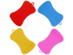 4 esponjas de silicona para cocina, esponjas multifuncionales para lavar platos y utensilios.