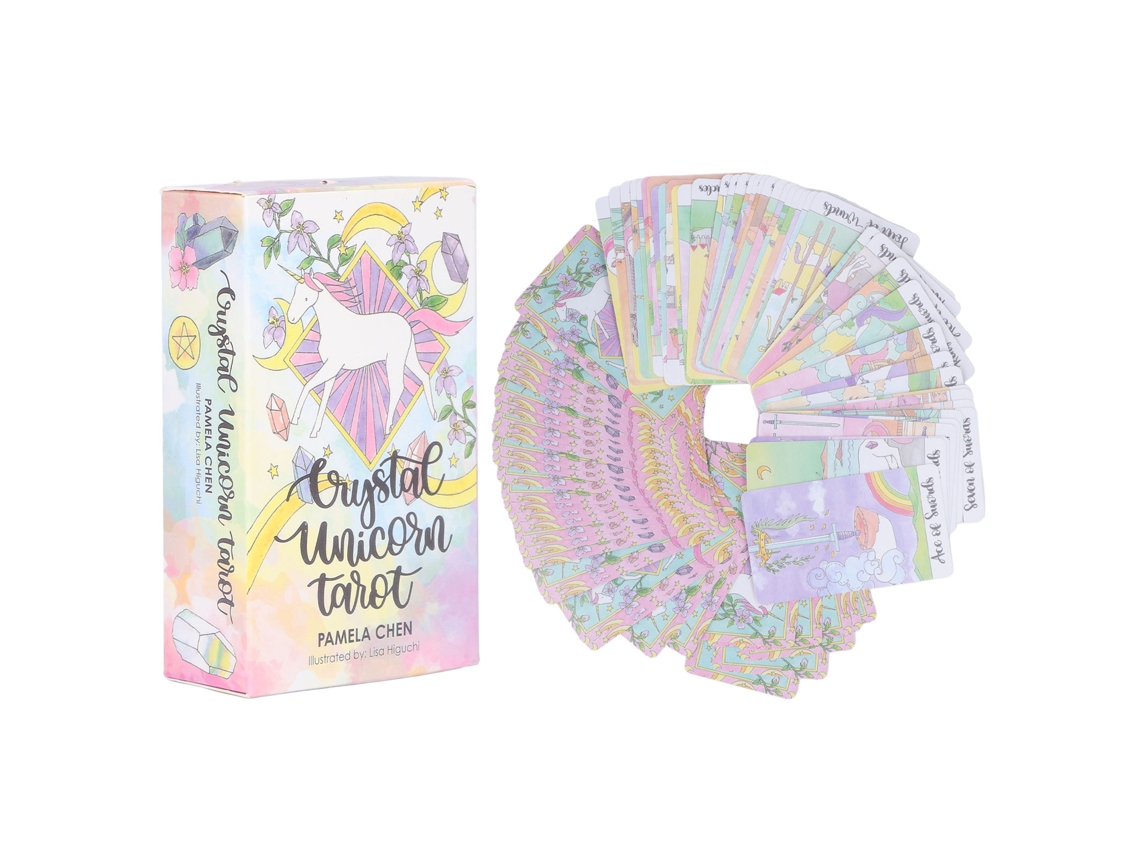 78 Cartas De Tarot De Animales De Cristal, Baraja De Adivinación En Papel Plastificado En Inglés