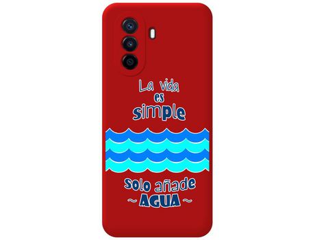 Carcasa para Huawei nova y70 TUMUNDOSMARTPHONE Rojo