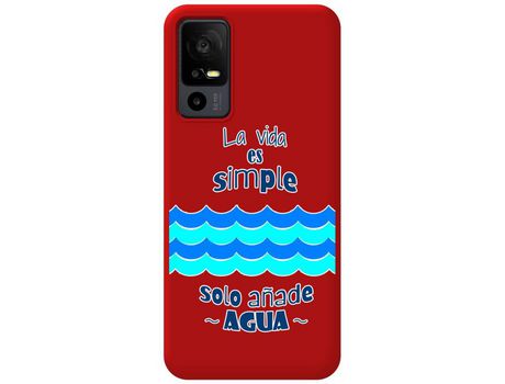 Carcasa para TCL Tcl 40 r 5g TUMUNDOSMARTPHONE Rojo