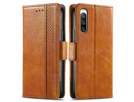 Carcasa para Sony xperia 10 iv 5g CASENEO Marrón