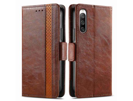Carcasa para Sony xperia 10 iv 5g CASENEO Marrón