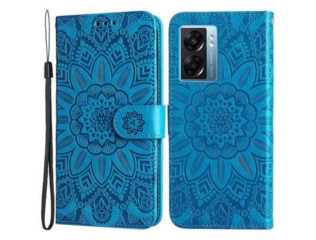 Carcasa para Oppo a57 (2022) 5g/a77 5g/k10 5g/a57 4g/ q5i/v23 4g/narzo 50 5g Azul