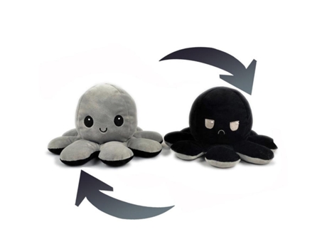 Muñeco de Pulpo Reversible de Doble Cara, Juguete de Felpa Con Tapa de Color de Vida Marina, Regalo de Navidad 05