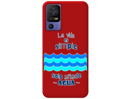Carcasa para TCL Tcl 40 se TUMUNDOSMARTPHONE Rojo