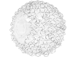Lámpara Colgante Esférica De Vidrio Con Cable De Aluminio, Compatible Con Casquillo G9, Fácil De Instalar, Elegante Para