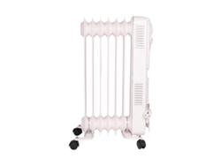 Radiador de aceite Cofan de 1500 W, 7 elementos, 3 niveles de potencia, termostato, ventilador y protección antivuelco.