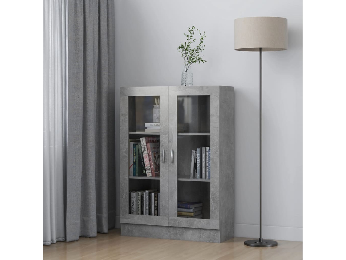 Estantes Armario 82,5X30,5X115 Cm Contrachapado Gris Cemento