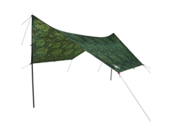 vidaXL Lona de camping impermeable camuflaje 438x376x212 cm