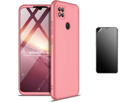 Kit Carcasa y Protector Xiaomi Redmi 9C Ultimatte Slim Armor 360º Rosa