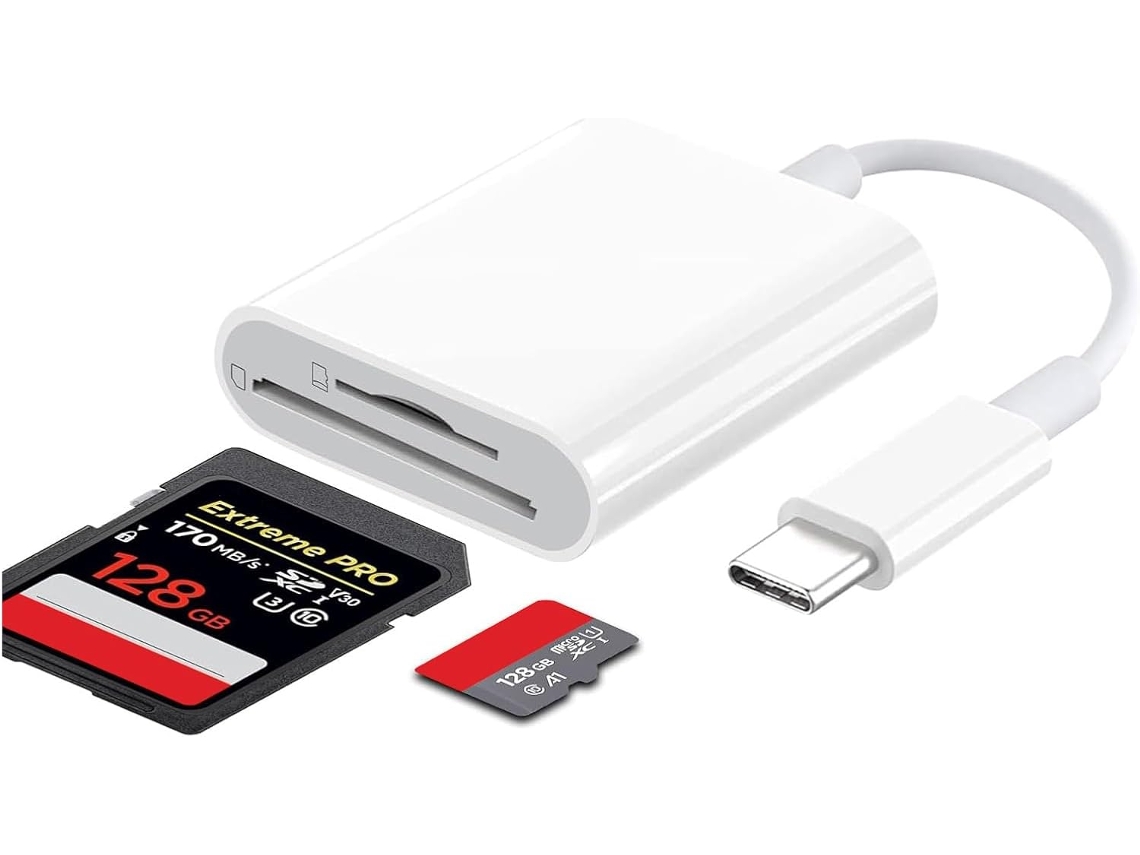 Lector de tarjetas SD USB-C con adaptador Micro SD