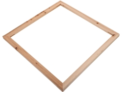 Marco de madera natural con bordes lisos pulidos, sencillo, ideal para fotos, decoración práctica, manualidades, pintura perfecta, GOKOCO