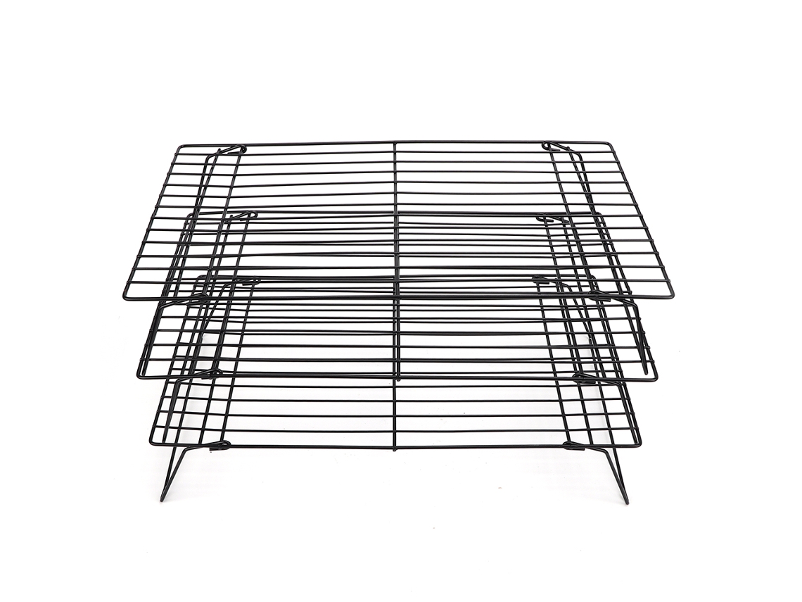 Rejilla De Enfriamiento Antiadherente De Tres Niveles Para Pasteles Y Pan, 40x25x9cm