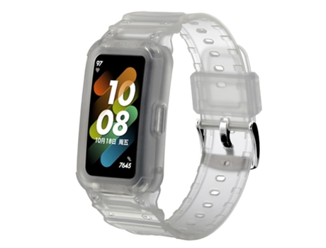 Correa TPU + PU ajustable para Honor Band 6/Huawei Band 6/7 - mate transparente