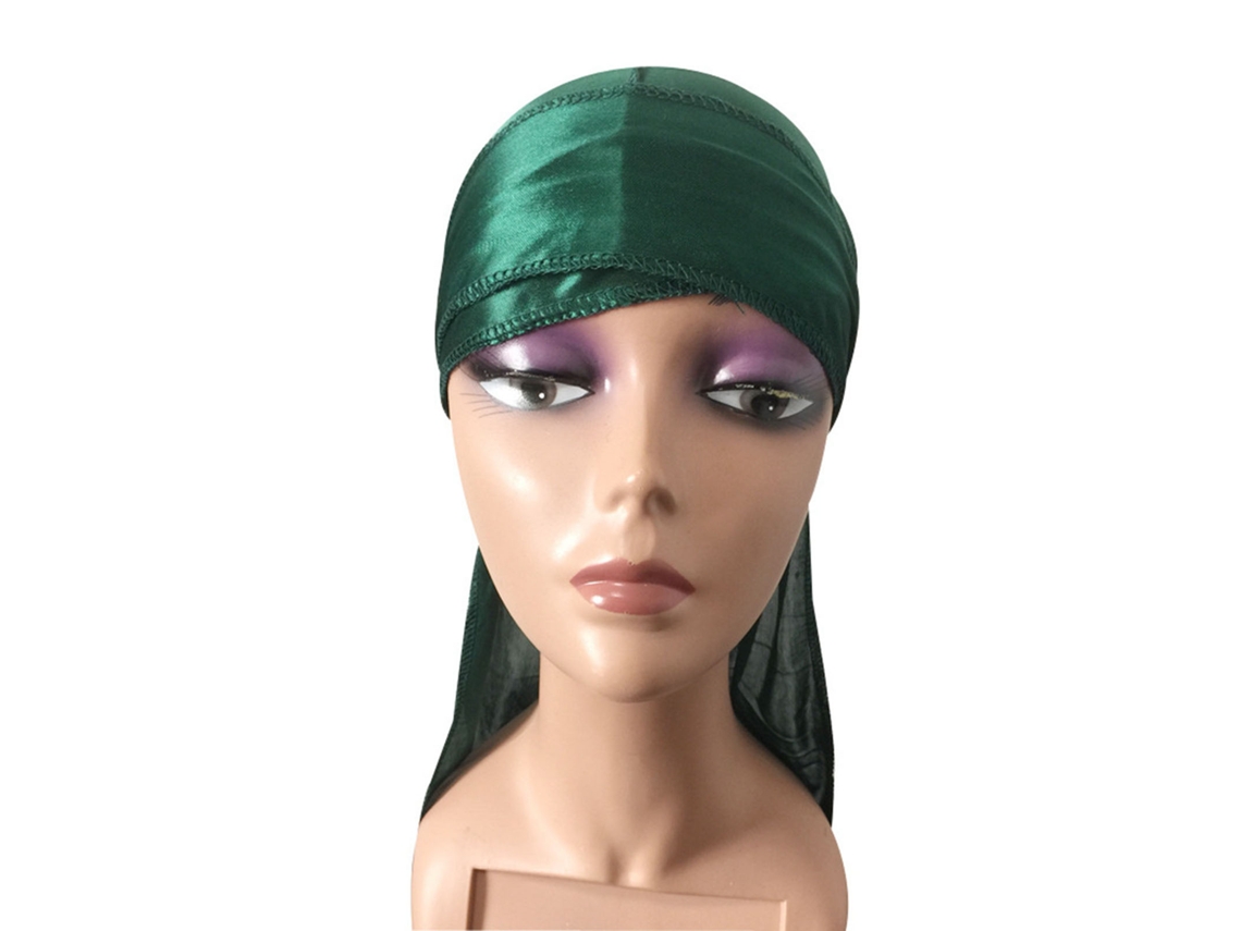 Elegante Pañuelo Antideslizante De Suave Seda Sintética Para Mujer En Color Verde.