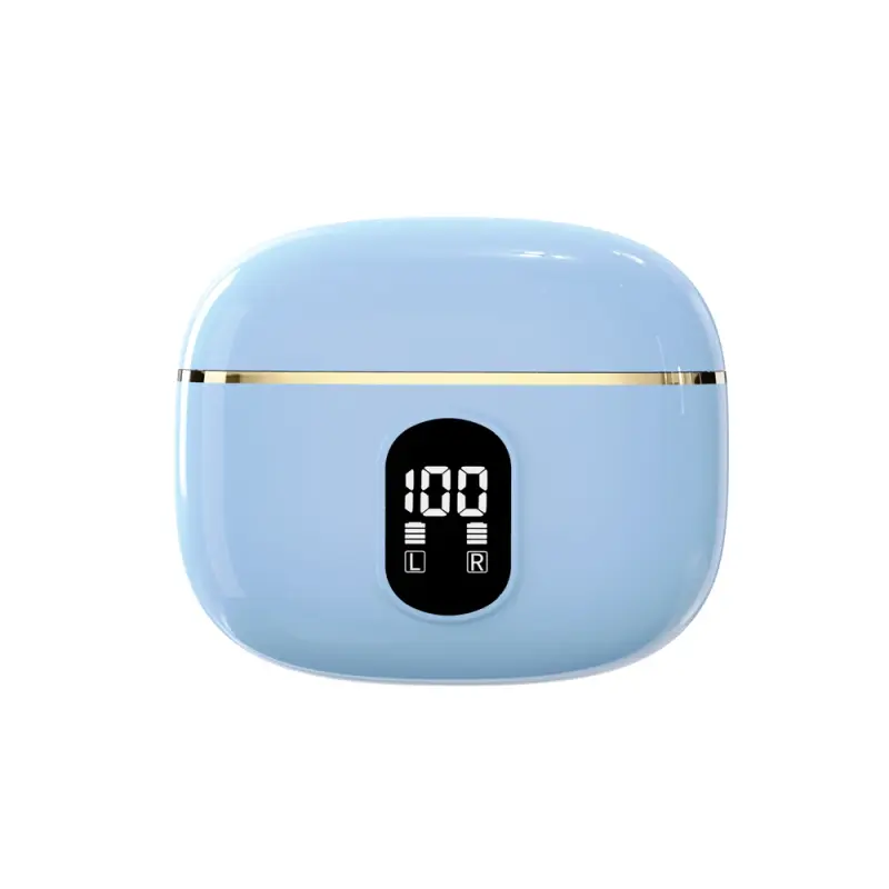 Auriculares Inalámbricos Pantalla Led Estéreo Control Táctil Reducción YIZHOOD Bluetooth Azul
