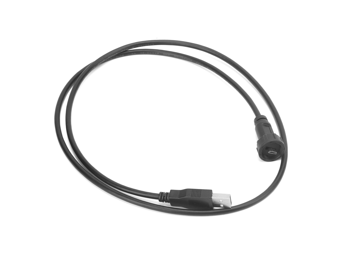 Conector Micro USB 2.0 macho impermeable IP67 con cable de enchufe E10mctam/u2am de 0,3 m (modelo 2026-as)