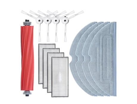 13pcs filtro de pano esfregão lateral principal para roborock g10s/g10s pro
