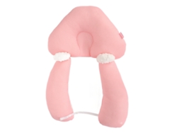 Travesseiro Moldagem Cabeça Bebê Macio Ajustável Suporte Nursing Rosa