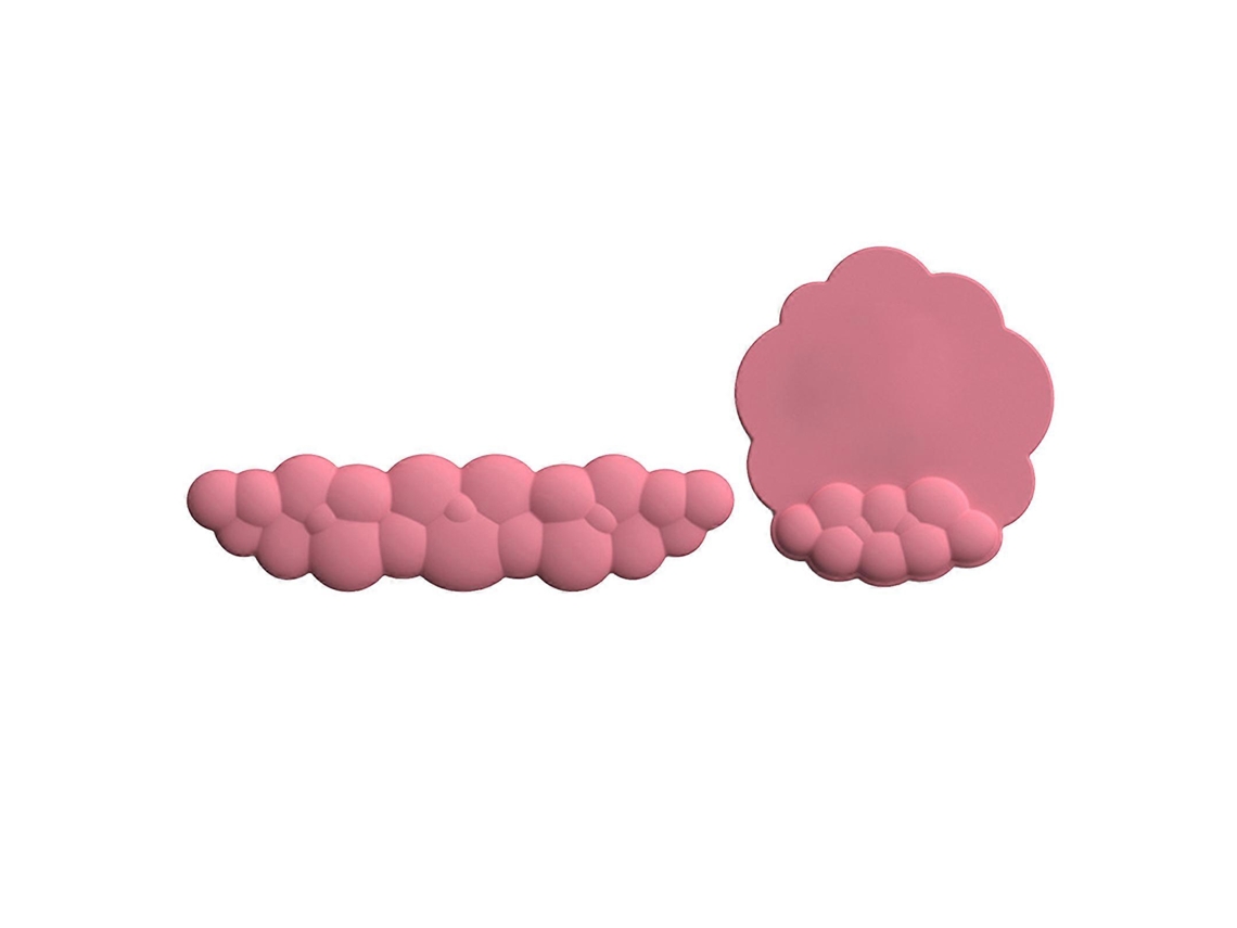 Reposamuñecas de PU suave con forma de nube mullida para teclado y ratón. Alivia el dolor en la palma y la muñeca. Fabricado en PU, silicona y espuma.