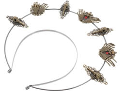 Diadema Gótica Para Cosplay Con Calaveras Y Pájaros - Accesorio Para Fiestas De Halloween Y Eventos.