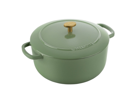 Bellamonte Cocotte 24 cm, redondo, Verde, Hierro fundido BALLARINI