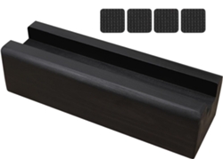 Soporte De Espejo De Pie De Madera Maciza De 25x8 Cm Con Base Antideslizante Para Salón Y Dormitorio.