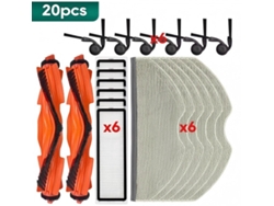Kit Repuesto Compatible Robot Xiaomi S40/s40c, 20 Unidades, Cepillos, Filtros Y Almohadillas Limpieza De Suelo
