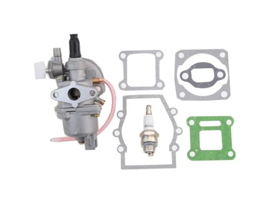 13mm Carburetor With Gasket And Spark Plug Replacement For 47cc And 49cc 2-stroke Pocket Bikes