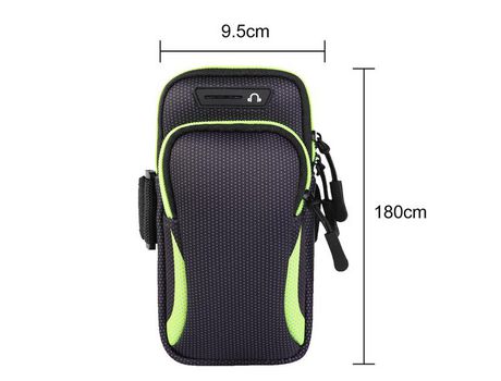 Funda deportiva para teléfono con brazalete resistente al agua para bolso de mano con soporte para teléfono de menos de 6,5 pulgadas