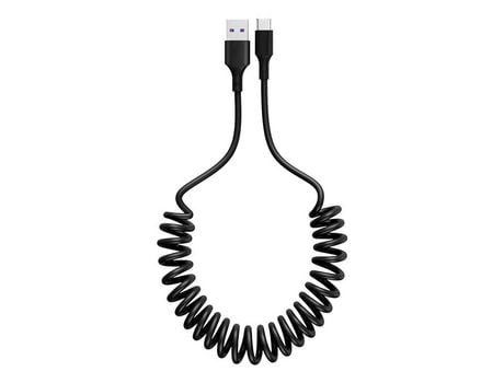 Cable de datos usb tipo c 40w 5a micro usb resorte telescópico cable de carga rápida para accesorios de teléfono android cable usb para coche