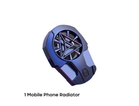 Ventilador de refrigeración para teléfono, radiador para juegos, disipador de calor alimentado por batería con gatillo para iPhone/Huawei