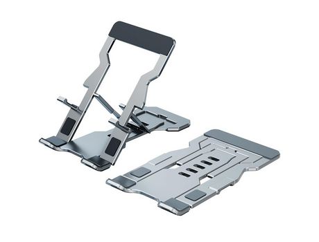 Suporte universal para tablet de telefone todo em metal, suporte dobrável e preguiçoso para iphone samsung, ipad, tablet, suporte de mesa