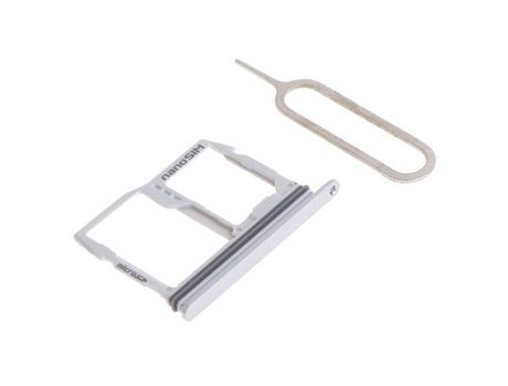 Ranura de la bandeja de la tarjeta SIM Compatible con la memoria SD Adaptador SIM [Plata]