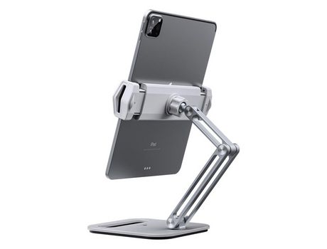 Suporte para celular suporte para tablet dobrável design de três eixos suporte de mesa ajustável em vários ângulos