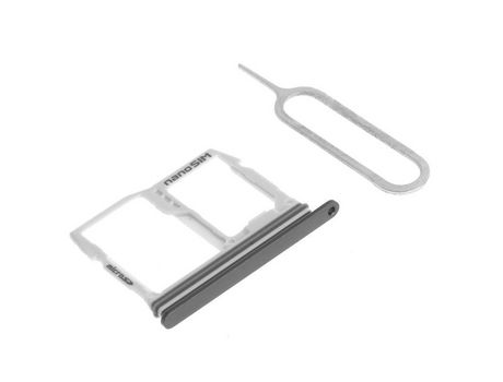 Ranura de la bandeja de la tarjeta SIM Compatible con el adaptador SIM de memoria SD [Negro]