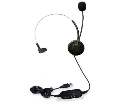 Auriculares USB de alta calidad, auriculares de operador dedicados con cancelación de ruido ajustable con micrófono para PC y portátil