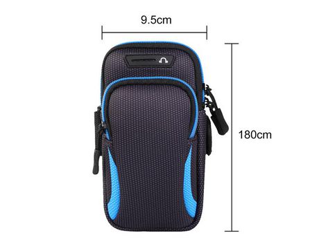 Funda deportiva para teléfono con brazalete resistente al agua para bolso de mano con soporte para teléfono de menos de 6,5 pulgadas