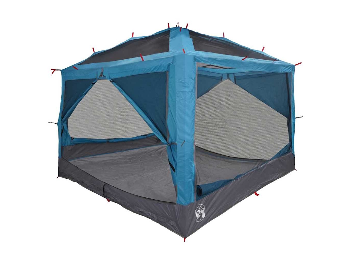 Tienda Interior Para 7 Personas Azul Y Gris 300 X 300 X 250 Cm